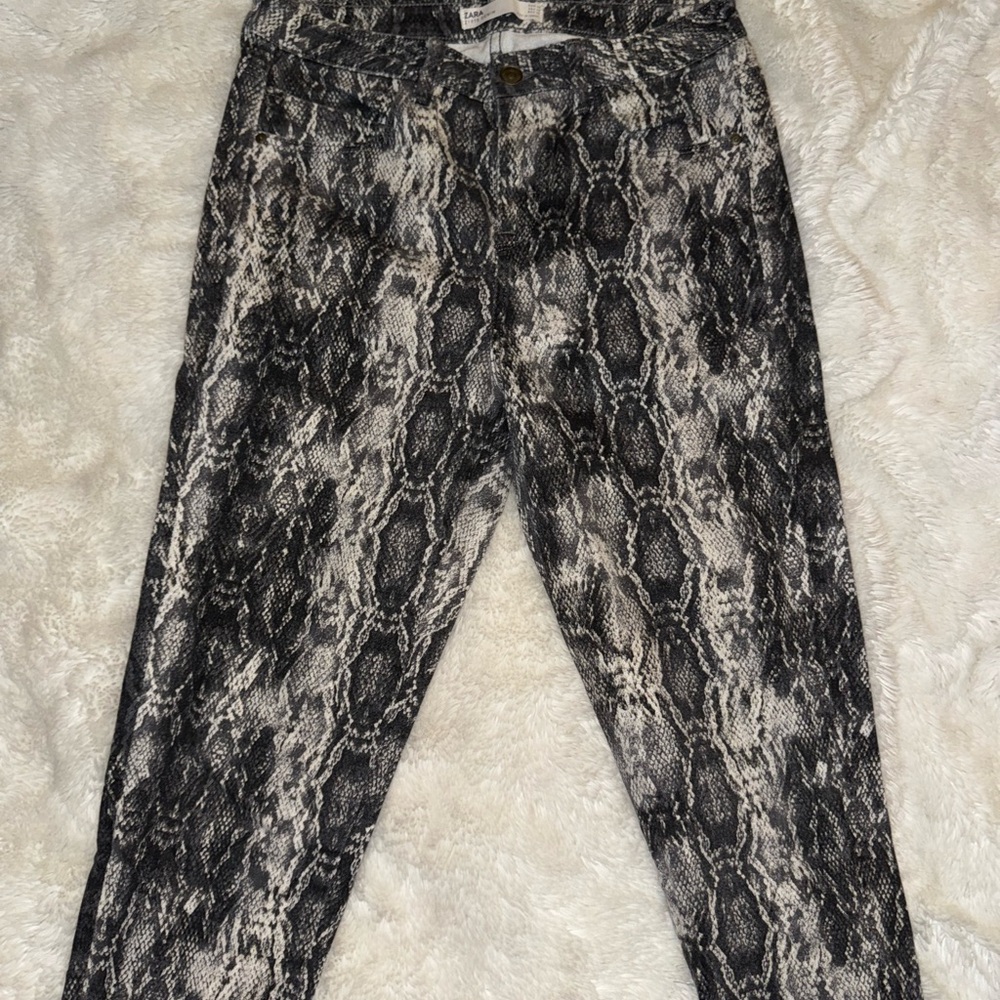 Cool Snake Skin Print Pants